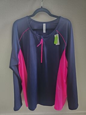 Lane Bryant Cacique Rash Guard Swim Shirt